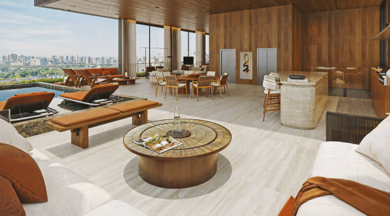 Lux 600 Vila Nova Conceição – Living Externo Cobertura