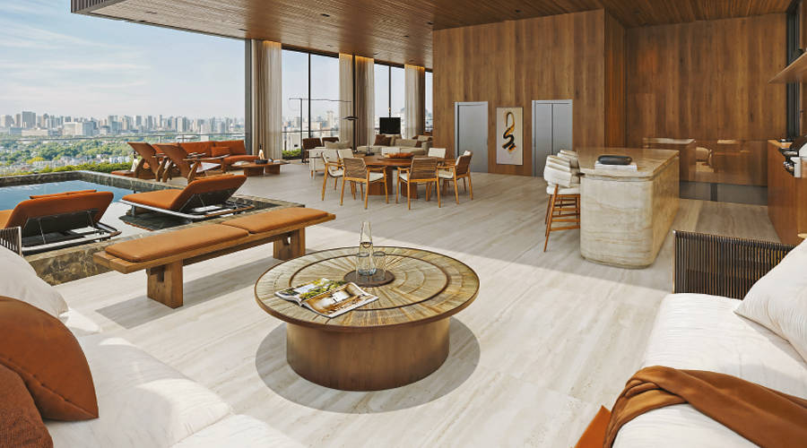 Lux 600 Vila Nova Conceição – Living Externo Cobertura