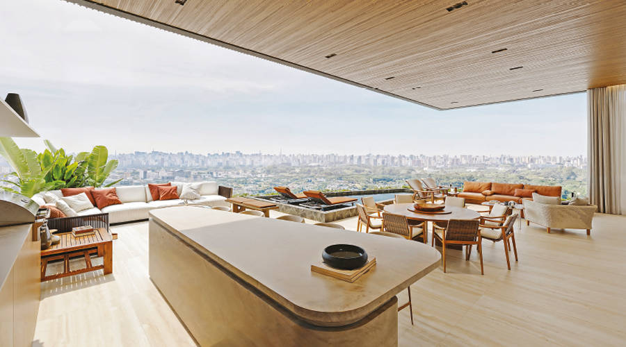 Lux 600 Vila Nova Conceição – Living Externo Cobertura